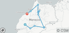  Circuit de 6 jours au Maroc depuis Marrakech - 11 destinations 