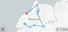  6-tägige Marokko-Tour ab Marrakesch - 11 Destinationen 