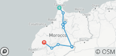  Circuit privé de 5 jours au Maroc de Tanger à Marrakech en passant par Chefchaouen, Fes et le Sahara - 10 destinations 