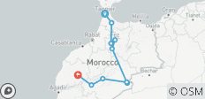  Circuit de 5 jours au Maroc de Tanger à Marrakech - 10 destinations 