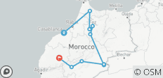  Private Morocco Tour 6-Days From Casablanca via Imperial Cities &amp; Sahara Desert Merzouga - 10 destinations 