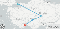  Circuit de 10 jours (Istanbul - Cappadoce - Antalya) - 4 destinations 