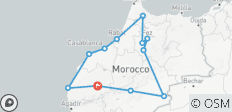  Circuit de 11 jours au Maroc depuis Marrakech - 12 destinations 