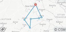  8-Day Golden Triangle Heritage Tour with Taj Mahal, Jaipur Palaces &amp; Ranthambore Wildlife Safari - 8 destinations 