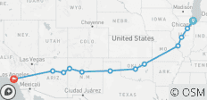  Route 66 From Chicago to LA - 12 days - 12 destinations 