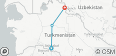  Door to Hell Tour to Turkmenistan - Private Tour - 3 destinations 