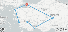  Programme spécial de 11 jours pour la Turquie - 11 destinations 