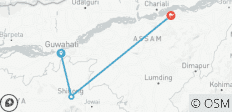  7 jours d\'exploration du nord-est de l\'Inde : Shillong, Kaziranga et Guwahati - 3 destinations 