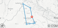  Circuit culturel de 08 jours en Inde du Nord : Delhi, Agra, Fatehpur Sikri, Abhaneri, Jaipur, Amritsar, Chandigarh - 9 destinations 