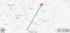  TREKKING AU MT KENYA 6 JOURS VIA SIRIMON A CHOGORIA - 2 destinations 