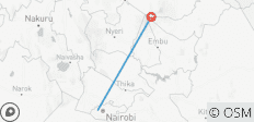  MT KENYA TREKKING 6 DAYS VIA SIRIMON TO CHOGORIA - 2 destinations 