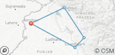 \&quot;Du Temple d\'Or aux sentiers de l\'Himalaya : Voyage culturel de 8 jours\&quot; - 6 destinations 