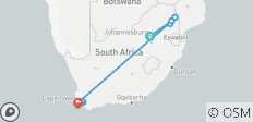  Ontdek Kruger &amp; Kaapstad - 10 dagen - 21 bestemmingen 