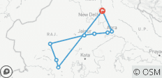  Circuit culturel de 9 jours au Rajasthan et à Agra : Delhi, Agra, Fatehpur Sikri, Abhaneri, Jaipur, Jodhpur, Ranakpur, Udaipur - 10 destinations 