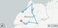  Private 12-Days Morocco Imperial Cities, Atlas Mountains &amp; Desert Tour from Casablanca - 13 destinations 