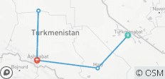  Charming Turkmenistan Tour - 5 destinations 