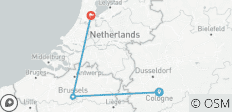  10 Tage Grachten, Schlösser und Kultur mit dem Zug: Abenteuer Köln, Brüssel &amp; Amsterdam - 3 Destinationen 