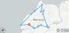  Circuit de 10 jours au Maroc : De Marrakech au désert du Sahara et au Nord - 17 destinations 