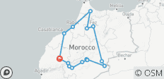  Circuit impérial de 9 jours au Maroc - De Marrakech au désert du Sahara et au-delà - 15 destinations 