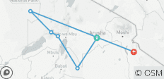  【Tanzanie】6 Jours 5 Nuits Safari Aventure Faune et Culture - 6 destinations 