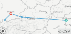 Voyage de 10 jours en train à travers Budapest, Salzbourg et Munich - 5 destinations 
