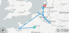  12-Day Central Europe Discovery by Train: Paris, Brussels &amp; Amsterdam - 17 destinations 