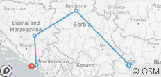  Balkan Express - vers le nord. Bulgarie, Serbie, Bosnie-Herzégovine, Croatie - 5 destinations 
