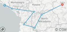  Balkan Express - vers le sud. Croatie, Monténégro, Kosovo, Albanie, Macédoine du Nord, Bulgarie - 7 destinations 