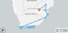  Sea, Safari, South Africa (Without Johannesburg (from 22 December 2025), Air Tax Cape Town To Durban) - 18 destinations 