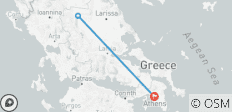  Circuit de deux jours des Météores en petit groupe au départ d\'Athènes - 4 destinations 