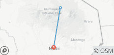  Kilimanjaro Bike Marangu Route Via Kilema Route 5 Days - 3 destinations 