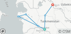  Découvrez le Turkménistan - 7 destinations 