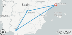  Le meilleur de Madrid et de Séville en 3 jours depuis Barcelone - 4 destinations 