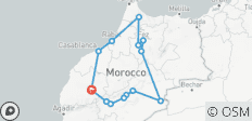  Villes impériales et rêves bleus : 7 jours de Marrakech au désert - 14 destinations 