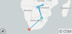  Flamme de l\'Afrique australe : Une croisière de luxe, un voyage en train et une excursion d\'une vie - 10 destinations 