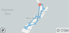  Circuit national d\'aventure \&quot;Kea\&quot; de 23 jours - 14 destinations 