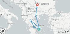  Athens to Sofia - 7 days - 7 destinations 