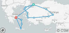  Turkije naar Athene &amp; Griekse Eilanden - 18 dagen - 23 bestemmingen 