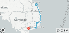  Vietnam Küste Radfahren: Hoian nach Saigon 7 Tage - 6 Destinationen 