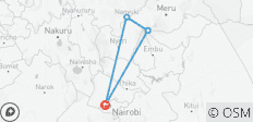 5 JOURS D\'ESCALADE DU MONT KENYA EXPÉDITION SIRIMON -CHOGORIA - 4 destinations 