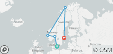  Aventure des aurores boréales en Scandinavie : 10 jours au Danemark, en Norvège et en Suède - 5 destinations 