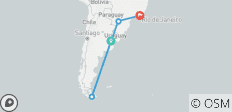  Highlights of Antarctica, Argentina and Brazil - Cruise &amp; Land Journey 2025 - 22 Days - 7 destinations 
