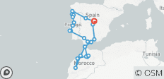 Classic Spain, Portugal &amp; Morocco - 18 days - 25 destinations 