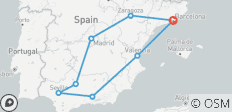  Barcelona, Andalucia &amp; Valencia - 6 days - 8 destinations 