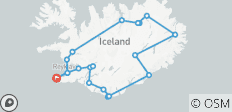  Circuit guidé de 8 jours en Islande - 20 destinations 