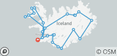  Combo de 17 jours : Le Cercle d\'Islande et les Westfjords d\'Islande - 28 destinations 