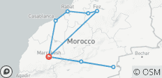 Majestic Morocco: From Imperial Splendor to Sahara Serenity 7 Days 6 Nights - 9 destinations 