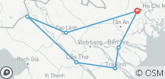  EBike tour: Mekong Delta in Vietnam 5 Days - 7 destinations 