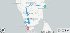  Kerala and the Southern Highlights - 12 destinations 