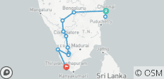  Kerala and the Southern Highlights - 14 destinations 